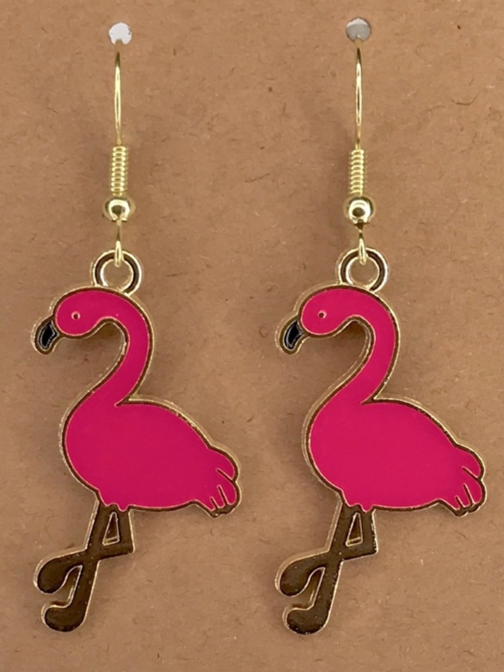 Pink Flamingo Earrings Fashion Jewelry - Picture 4 of 4